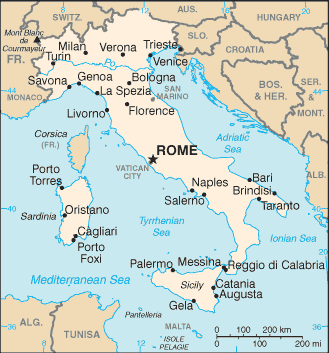 Map of Italy